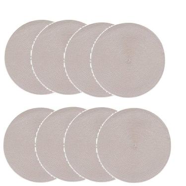 Imagem de Jogo Americano Redondo 8 (Oito) Unidades Baunilha