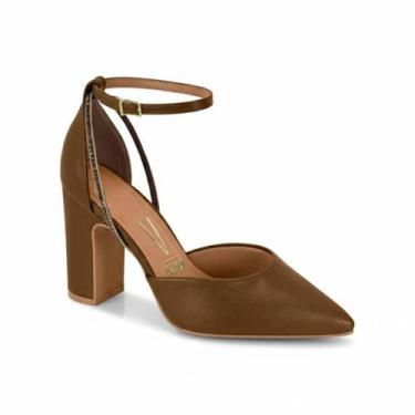 Imagem de Sapato Vizzano Feminino Scarpin Salto Bloco Grosso Confortável Origina