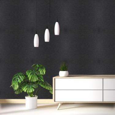 Imagem de Papel de Parede Adesivo Autocolante Decorativo Preto 10 METROS 2 ROLOS
