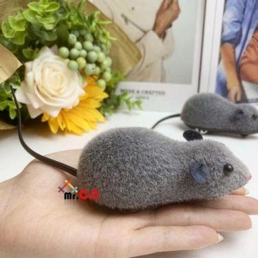 Imagem de Rato De Plástico A Corda 19cm  Brinquedos Para Gato Crianças - oem