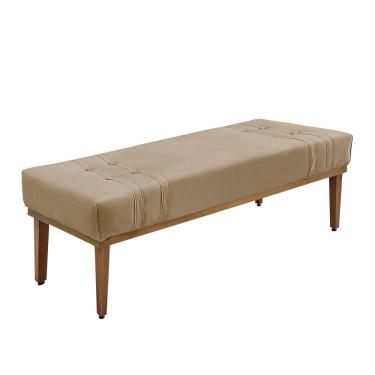 Imagem de Calçadeira Baú Recamier Casal Queen 160cm Cléo Suede - Loja Sheep