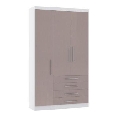 Imagem de Guarda Roupa Dormitório Modulado Alpes 3 Portas 4 Gavetas  - Módulo Ro