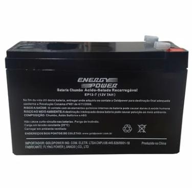 Imagem de Bateria Selada Para Nobreak Energypower Ep12-7, Vrla, Recarregável, 12v 7ah - 1ep018