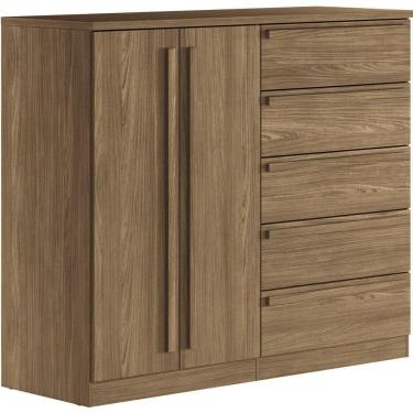 Imagem de Comoda Grande Malaga Gold 2 Portas 5 Gavetas Santos Andira