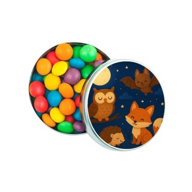 Imagem de Latinha Lembrancinha Personalizada Animais Noturnos