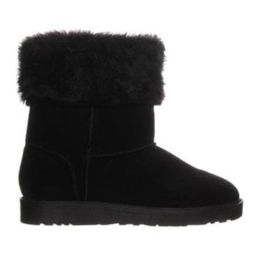Imagem de Bota de Pelos Feminina Forrada Preta Quentinha Frio Neve-Feminino