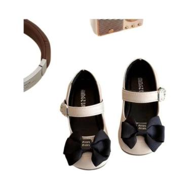 Imagem de Sapatos De Primavera Para Meninas, Sapatilhas Mary Janes Com Laço De P