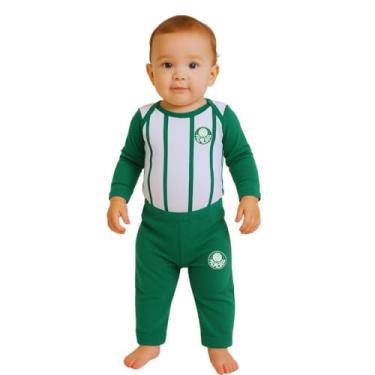 Imagem de Conjunto Bebê Palmeiras Body e Calça Oficial