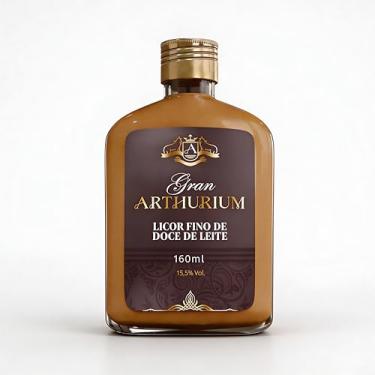 Imagem de Garrafinha Licor de Doce de Leite Viçosa Gran Arthurium - 160 mL