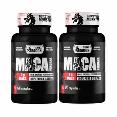 Imagem de 2x Maca Peruana Negra 120 Capsulas 2000mg Black Pura Premium Importada Para Homens e Mulheres Original