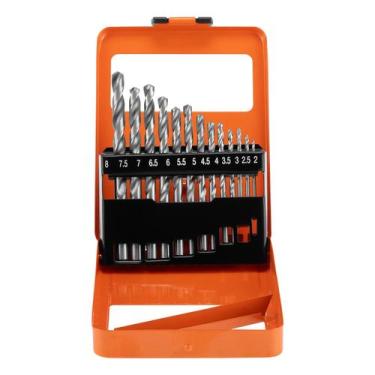Imagem de Jogo Brocas Metal HSS 2-8mm Passo 0,5mm 13 Peças SPARTA