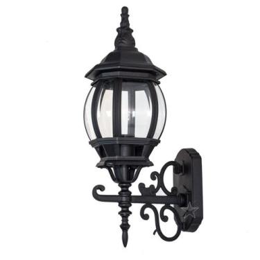 Imagem de Arandela Colonial em alumínio vintage E27 retro - preta ST201PP - Star