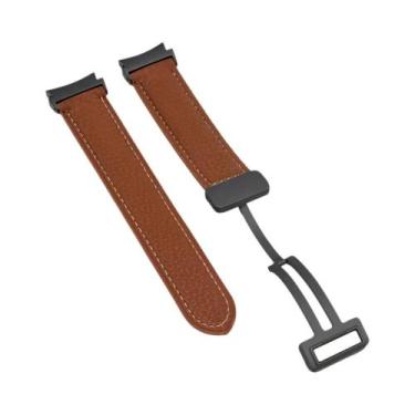 Imagem de Pulseira De Couro Para Samsung Galaxy Watch 6 5 4 Classic 46mm 42 43 4