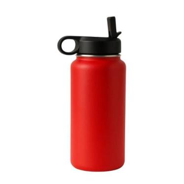 Imagem de Garrafa Termica Com Canudo 1l Bmp1599 - BMAX, Vermelho