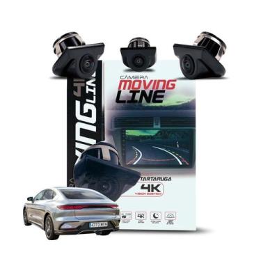 Imagem de Câmera de ré tartaruga 4k linhas dinâmica 180 graus jr8