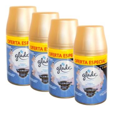 Imagem de Refil aromatizador de ambientes glade toque de maciez 260ml., kit 4 un
