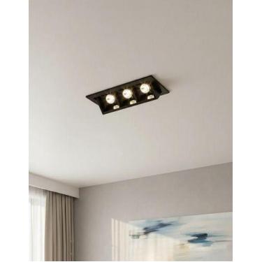 Imagem de Spot Embutir Picco Triplo Orientável Interlight 4582ab - Interlight  B