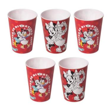 Imagem de Kit 5 Copos Minnie 320 ml Lembrancinhas Festa Infantil Aniversário Col