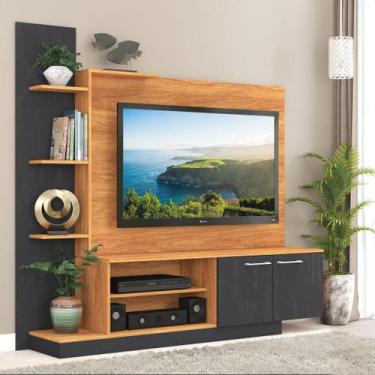 Imagem de Estante para TV e Home Theater até 55 Polegadas 166cmx155cm Nichos 2 P