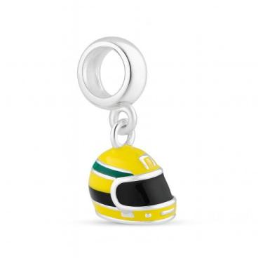 Imagem de Berloque Capacete Senna em Prata 925 - MIT Joias