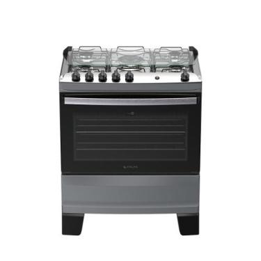 Imagem de Fogão 5 bocas Atlas Agile Up Automático Mesa Inox, TITANIUM