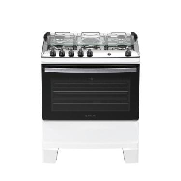 Imagem de Fogão 5 bocas Atlas Agile Up Automático Mesa Inox, BRANCO