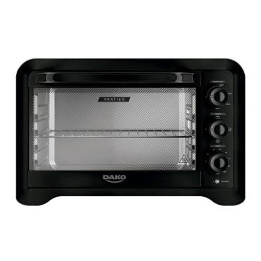 Imagem de Forno De Bancada Elétrico Dako Pratiko 50L Com Grill Preto 110V, 110V
