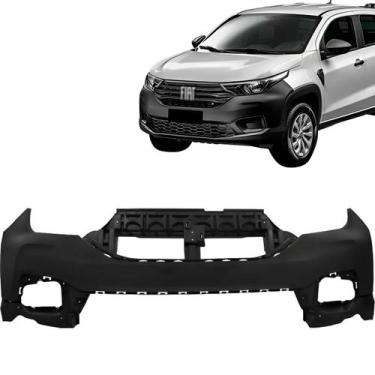 Imagem de Parachoque Dianteiro Strada 2021 2022 Preto Texturizado - Plastiron