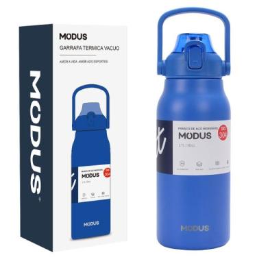 Imagem de Garrafa Térmica de Água 1700ml Aço Inoxidável com Canudo Portátil Café