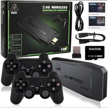 Imagem de Game Stick 4k Lite Retro 2 Controles Sem Fio Mais De 20.000 Jogos Original