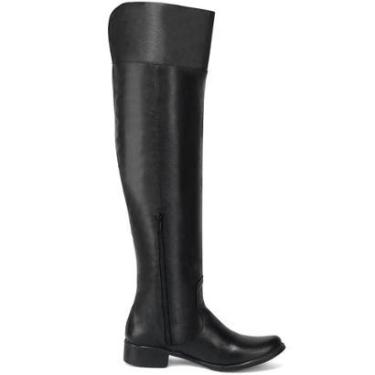 Imagem de Bota Feminina Over The Knee Cano Longo em Couro-Feminino