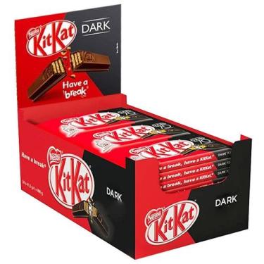 Imagem de Chocolate KitKat 41,5g Caixa com 24 Unidades, DARK