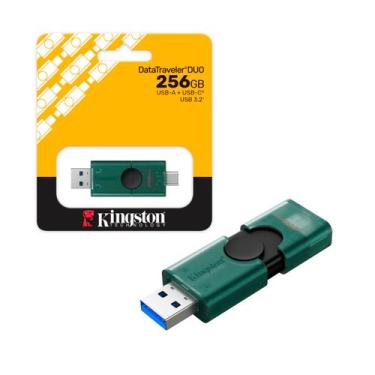 Imagem de Pen Drive 256Gb Usb 3.2 DataTraveler Duo Tipo C/Tipo A DTDEG2/256GB Ki