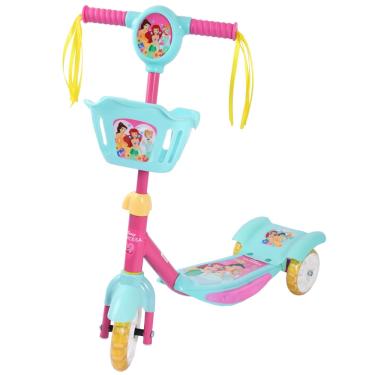 Imagem de Patinete 3 Rodas com LED e Som Princesas Brink+