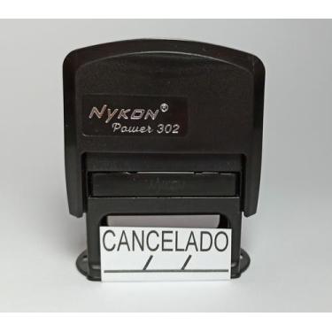 Imagem de Carimbo automático c/ a palavra CANCELADO  C 3,7cm x 1,3cm - Nykon