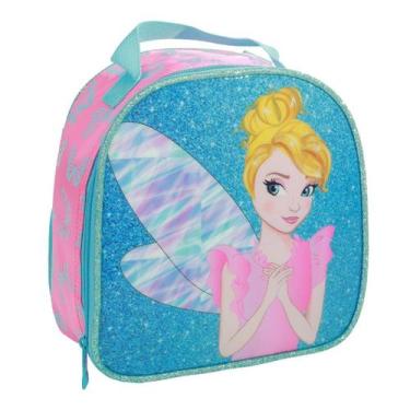 Imagem de Lancheira Térmica Princesa Fada Menina Escolar Azul Yepp