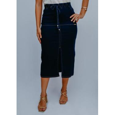Imagem de Saia Midi Jeans Pikuxa 6382, 44