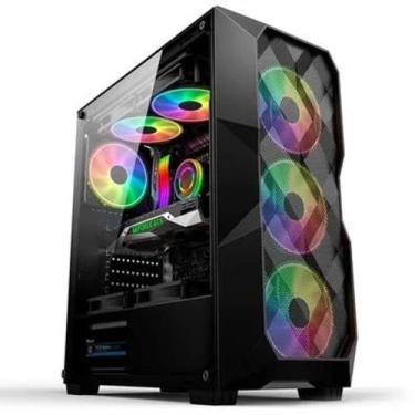 Imagem de Gabinete Gamer Hayom, Full Tower, RGB, ATX, Lateral em Vidro Temperado