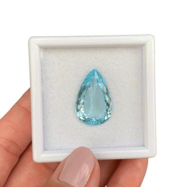 Imagem de Água Marinha Azul Gota 14,42ct - SP GEMAS