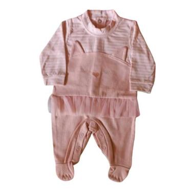 Imagem de Macacão Bebê Feminino Longo com Pezinho Gatinha Fofinha - Fofinho, Sal