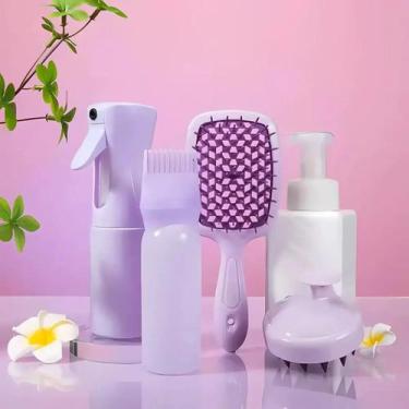 Imagem de Kit Capilar 4 Peças Pente Aplicador Frasco Spray Borrifador - GRX, Lil