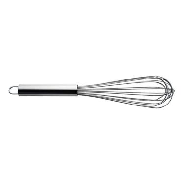 Imagem de Batedor Tipo Pera em Aço Inoxidável 25cm Profissional para Cozinha Inox GP Inox