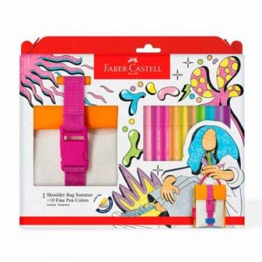 Imagem de Caneta hidrográfica Fine Pen Summer 10 unidades + Shoulder Bag FPB/ESS
