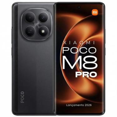 Imagem de Xiaomi POCO M8 PRO 5G lançamento 2026 NFC 120Hz Amoled 50MP light Fusi