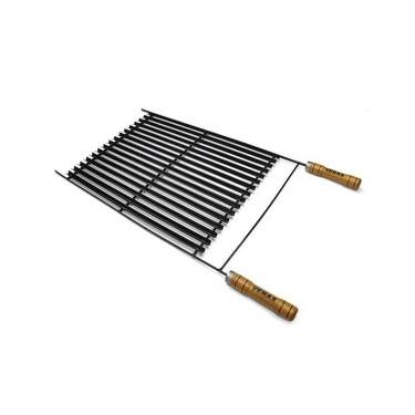 Imagem de Grelha para Churrasco Esmaltada 93 X 48 em Aço Esmaltado para Assar Alimentos Preto Venax