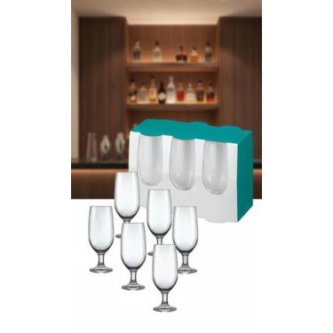 Imagem de Jogo 6 Taças De Cerveja Estilo Pokal 300ml Vidro - Congratulations Sto