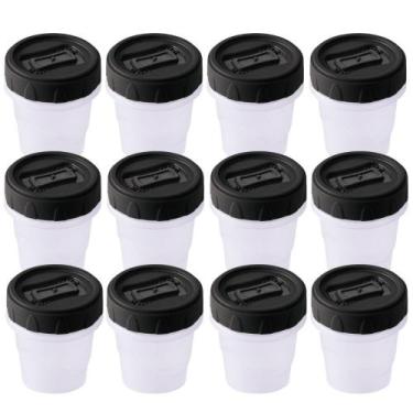 Imagem de Pote de plástico Clic rosca porta temperos 65ml preto com 12 unidades 