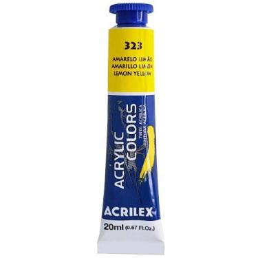 Imagem de Tinta Acrílica Acrylic Colors 20ml Bisnaga Acrilex, Amarelo limão
