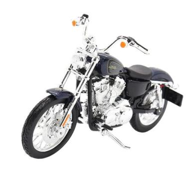 Imagem de Miniatura Moto Xl1200V Seventy-Two 2012 1/18 Azul Maisto 31360 - Harle