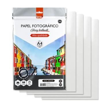 Imagem de Papel Fotográfico Brilhante Prime Glossy A4 180g com 50 Folhas para Im